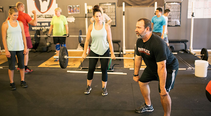 Matt Foreman Coaching a Weightlifting Clinic