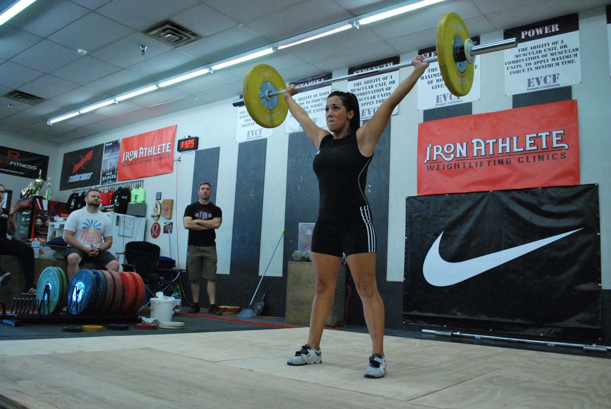 Woman Lifting At The Iron Athlete Open Weightlifting Meet